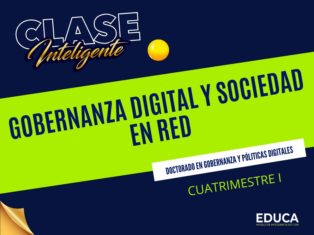 GOBERNANZA DIGITAL Y SOCIEDAD EN RED DGPPD 101