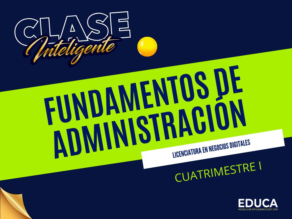 FUNDAMENTOS DE ADMINISTRACIÓN